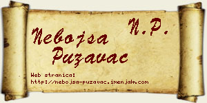 Nebojša Puzavac vizit kartica